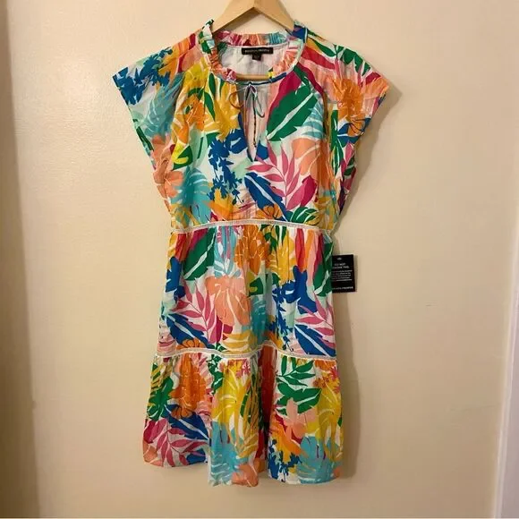 NWT Boston Proper tropical dress XS - Picture 2 of 8